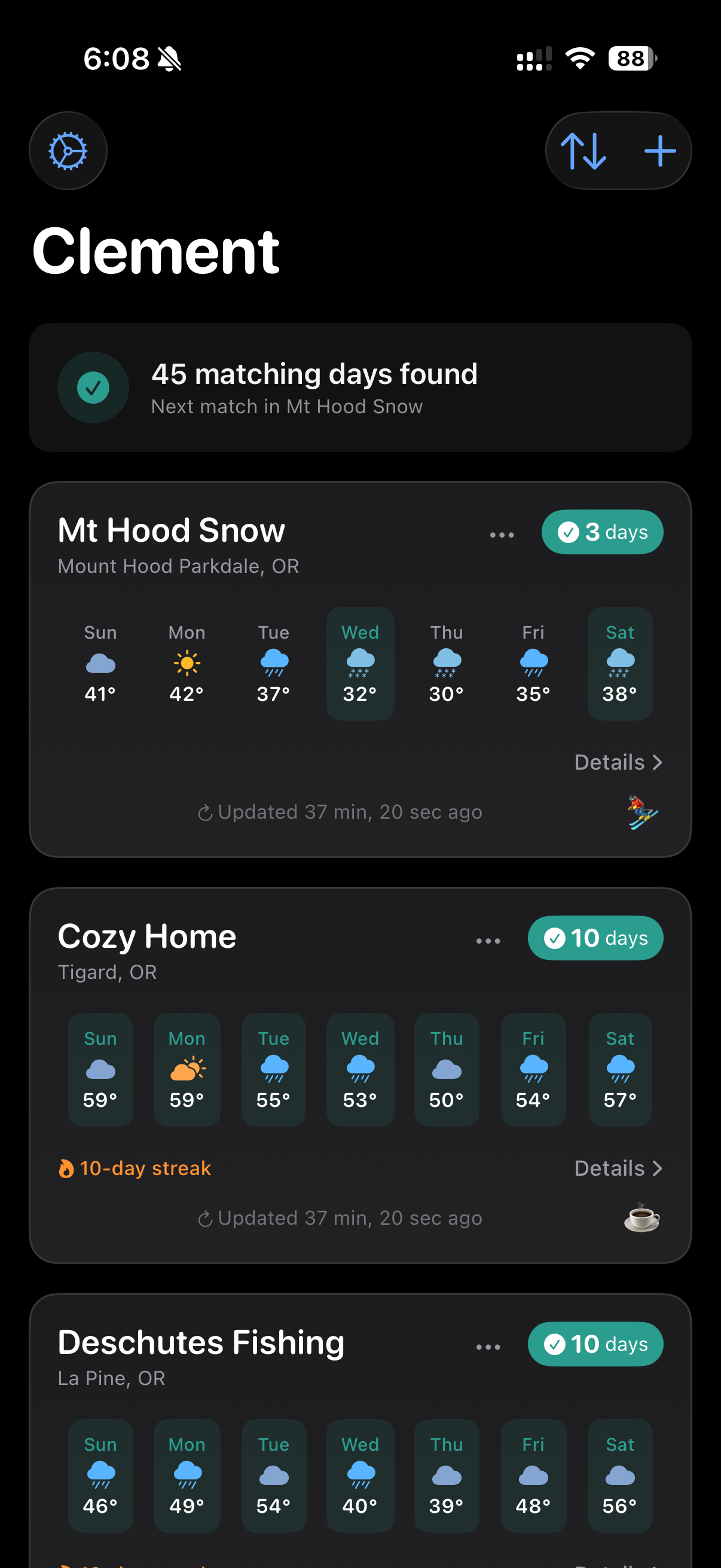 Location monitoring dashboard